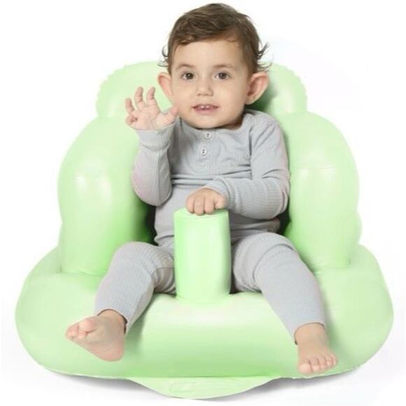 NEW Baby Inflatable Seat Back Support Chair Inflatable Blow Up Green 3-36mo - Picture 1 of 8
